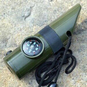 3 Pcs New 7 in 1 Outdoor Hiking Survival Tools, (Battery Included) W/Gift Box